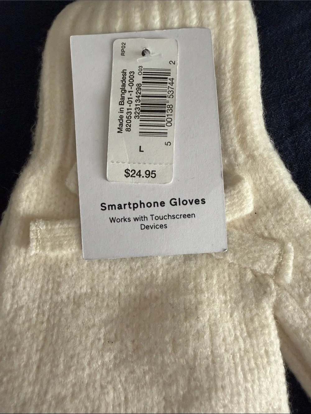 GAP CashSoft Cream Kids Knit Tech Gloves and Bow Print Tights